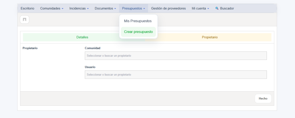 Paso 2 Presupuestos